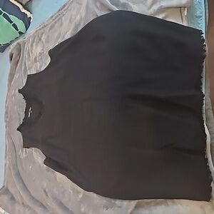 Boho Chic black dress, sleeveless, fringe detail